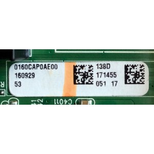 MAIN / VIZIO Y8387138S / 0160CAP0AE00 / CAP0A MAIN BD / 1P-015AX06-4010 / 138D / MODELO E65U-D3 LFTIUHAS	